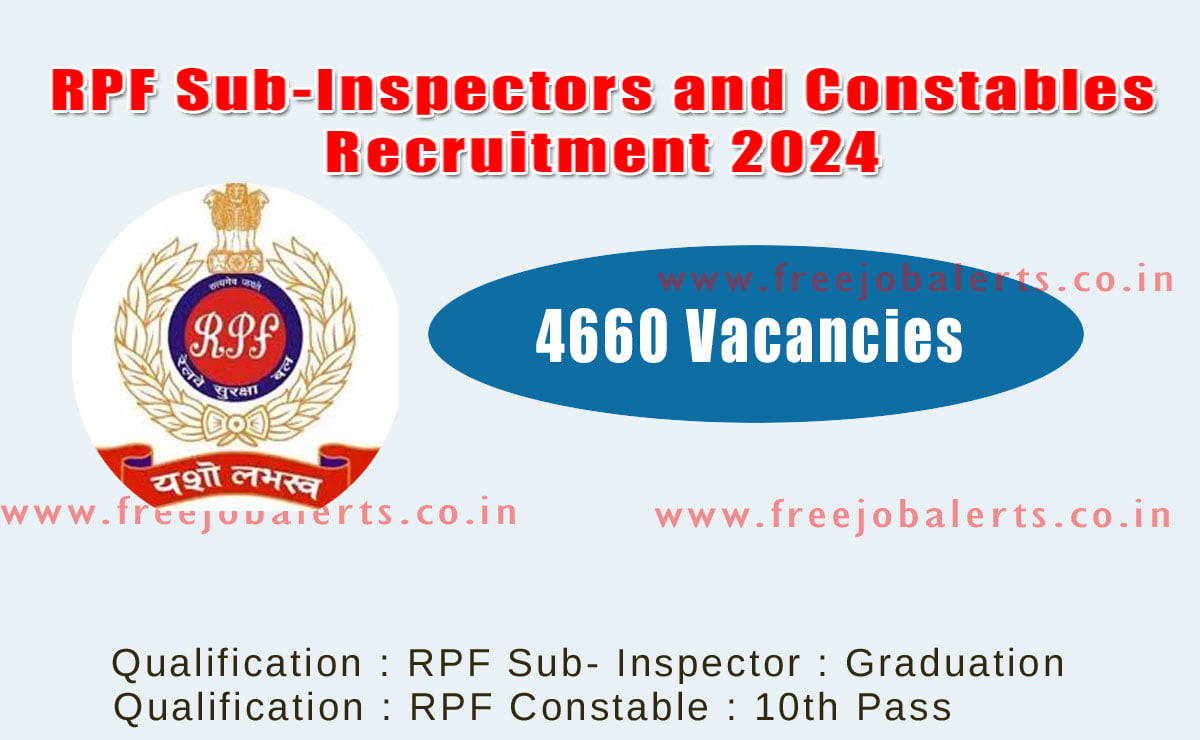 Recruitment Of Sub-Inspectors And Constables In Railway Protection ...